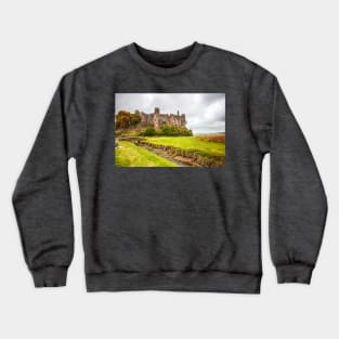 Laugharne Castle And Bridge, Carmarthenshire, Wales, UK Crewneck Sweatshirt